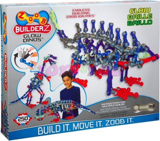 Stavebnice ZOOB Glow Dinos 250 ks - obrázek 1