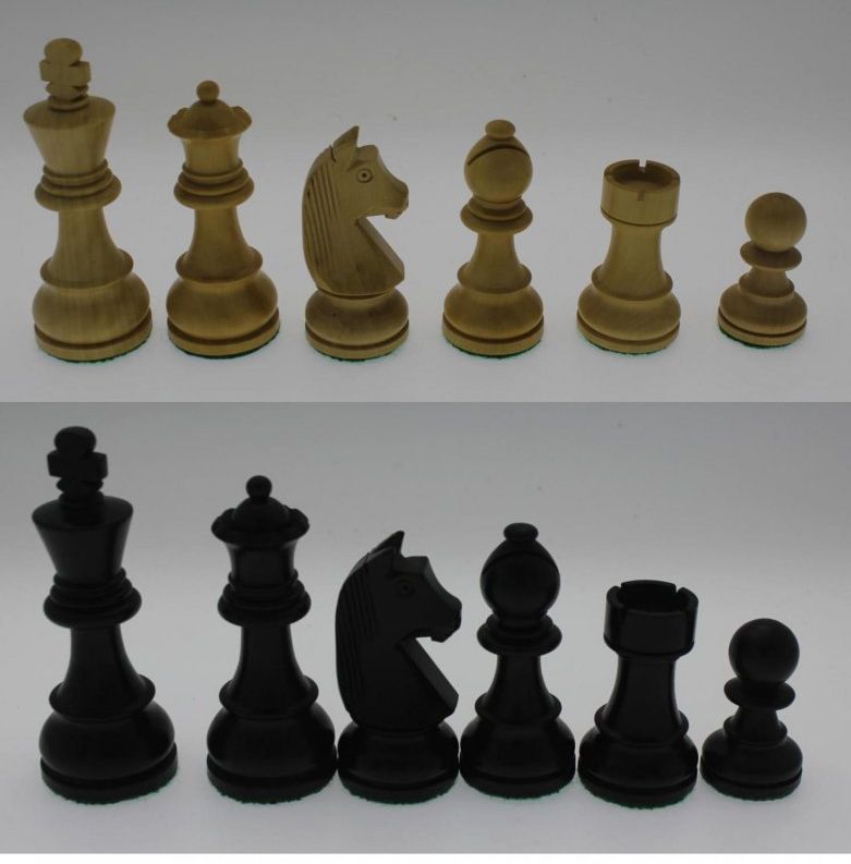 Šachy  figury černá eben - obrázek 1