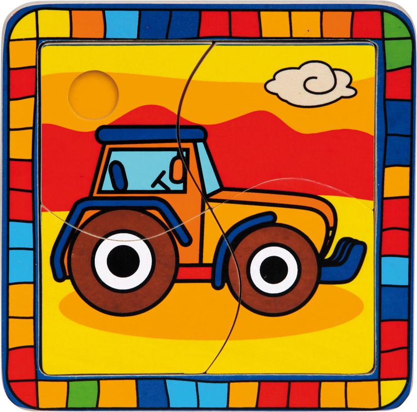 Bino Vkládací puzzle Traktor - obrázek 1