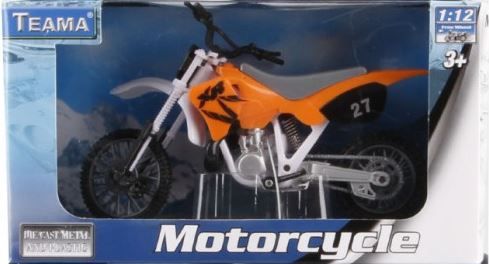 Motocykl 1:12 barv motorky: oranžová - obrázek 1