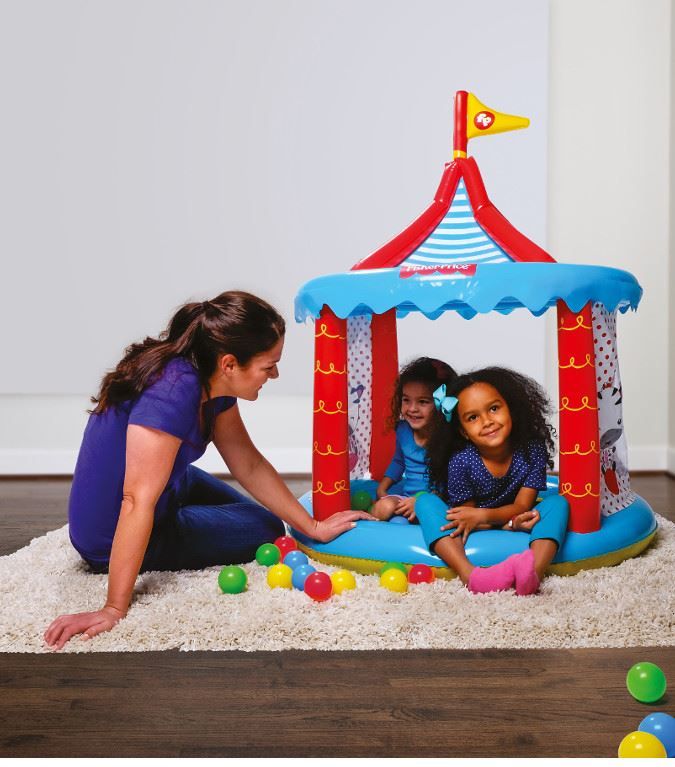 Dětský nafukovací cirkus Fisher-Price s míčky - obrázek 4