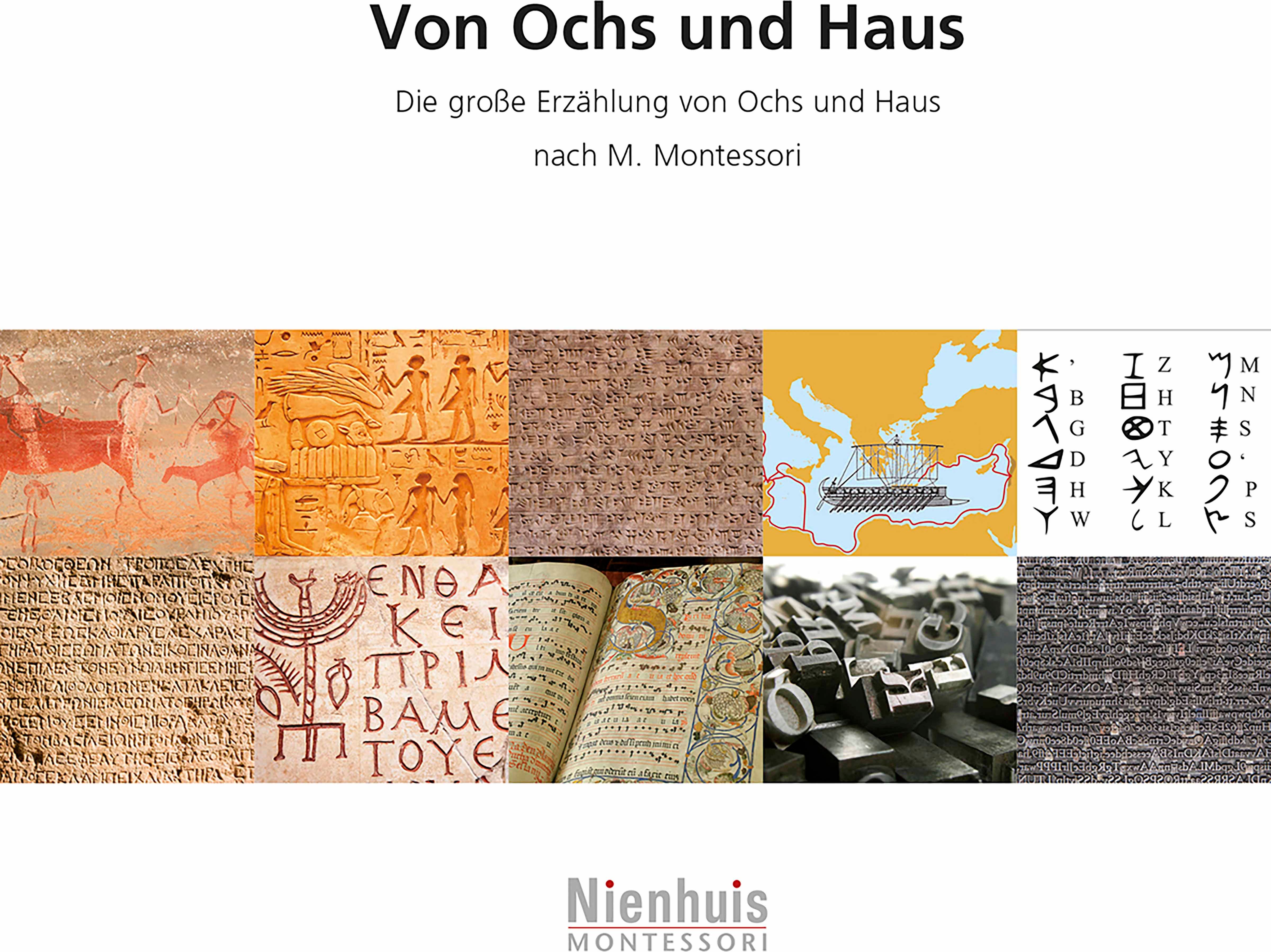 Nienhuis Montessori 523152 Kosmische Leseheftchen - Von Ochs und Haus (German version) - obrázek 1