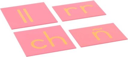 Nienhuis Montessori Sandpaper Letters: Spanish Print - Supplement Set - obrázek 1