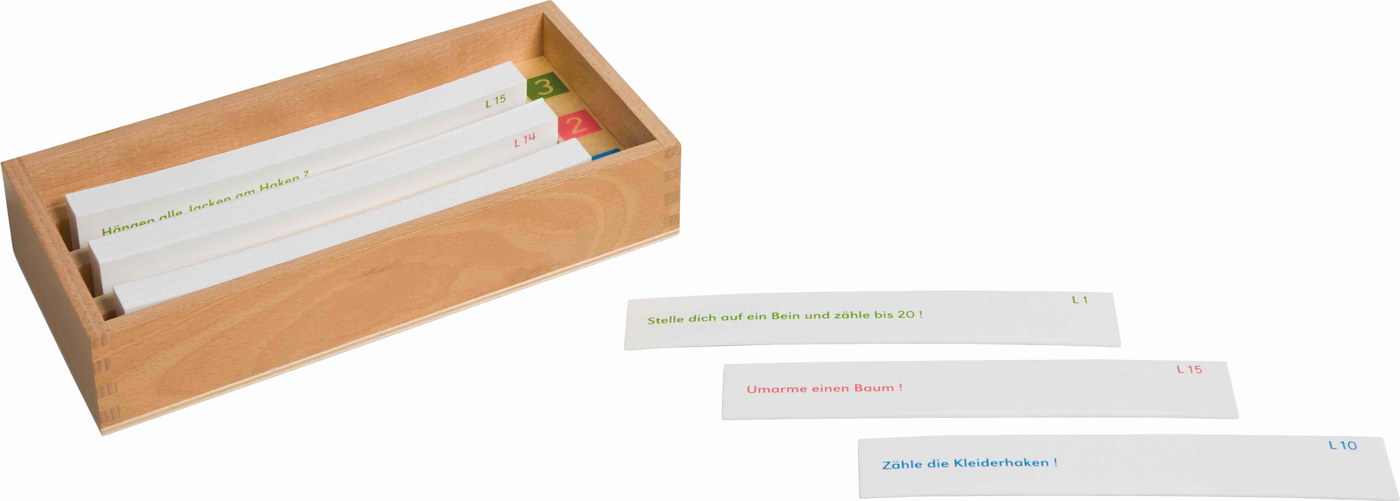 Nienhuis Montessori 66202 Leseaufträge im Kasten - obrázek 1