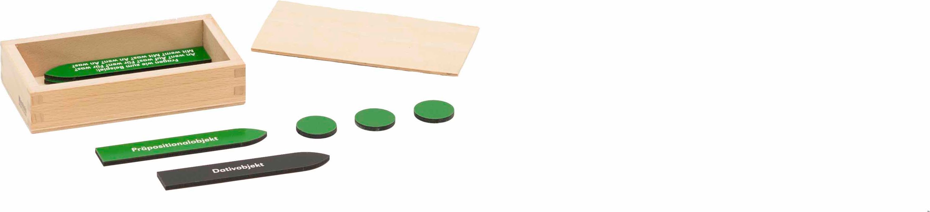 Nienhuis Montessori 0108D2 Arrows and Circles for Preposition Object (German version) - obrázek 1