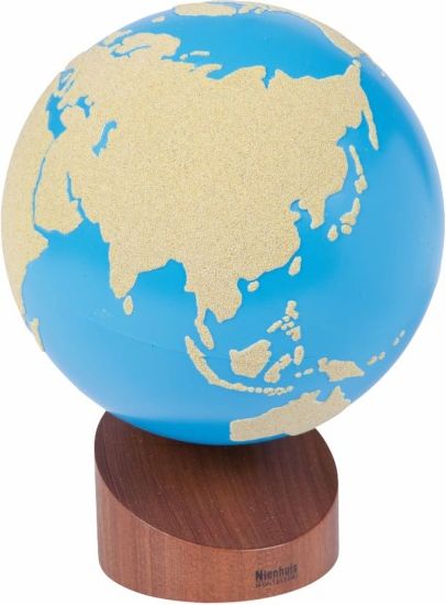 Nienhuis Montessori Globe Of Land & Water: Sandpaper - obrázek 1