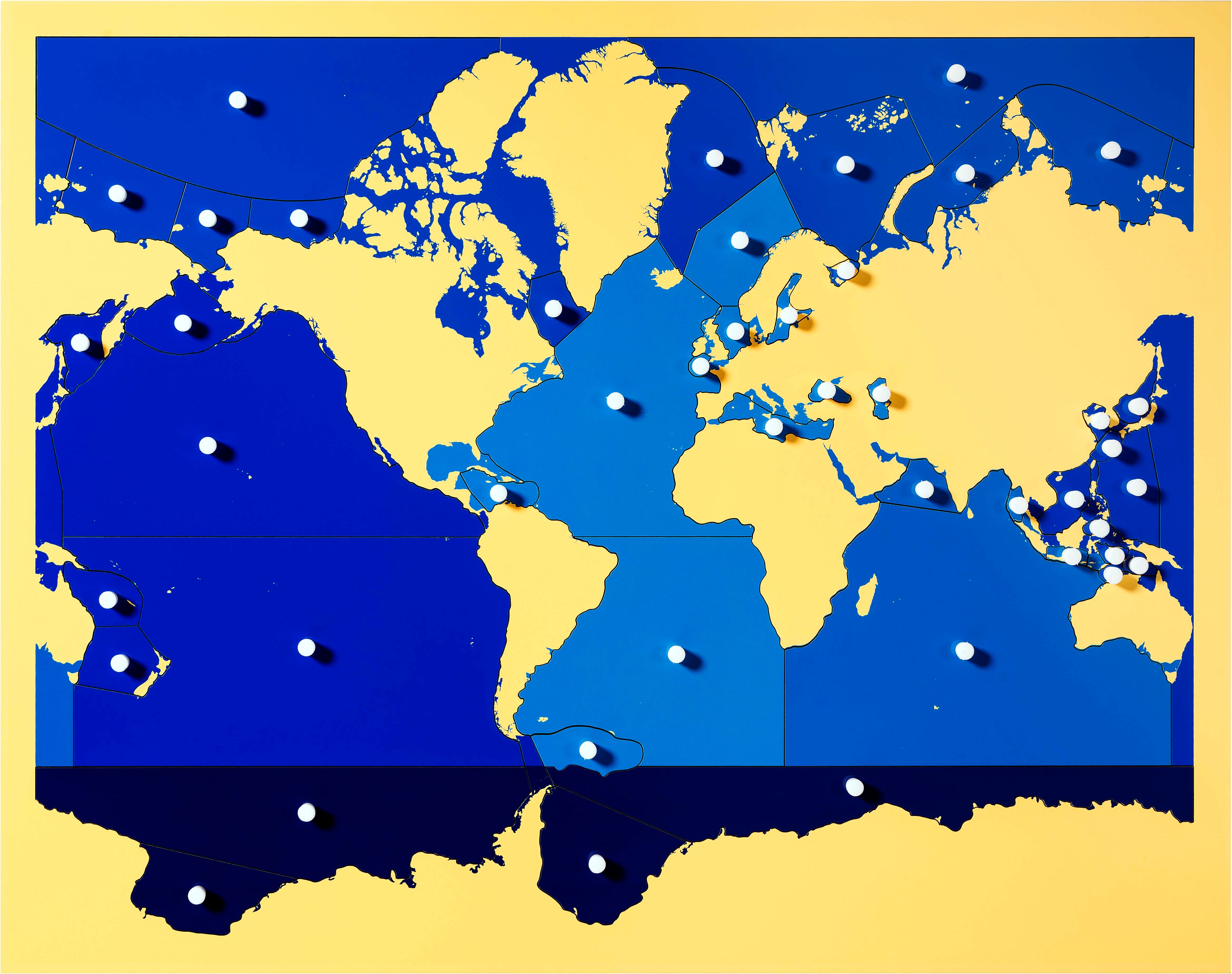 Nienhuis Montessori Puzzle Map: Seas And Oceans - obrázek 1
