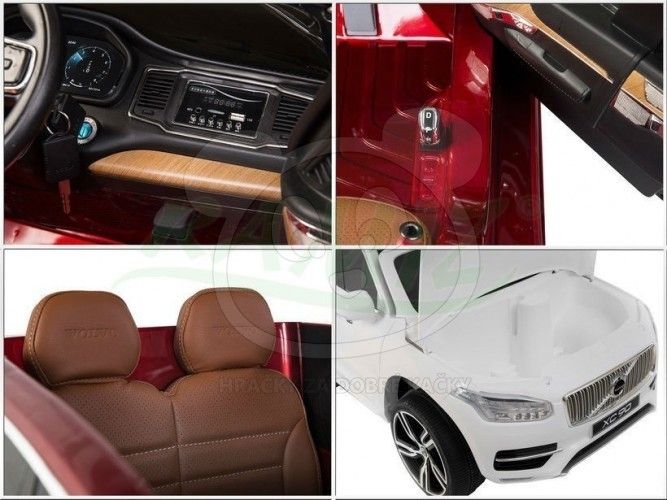 Elektrické autíčko Volvo XC90 2,4 GHz DO klíč dvoumístné, LAK - šedé - obrázek 2