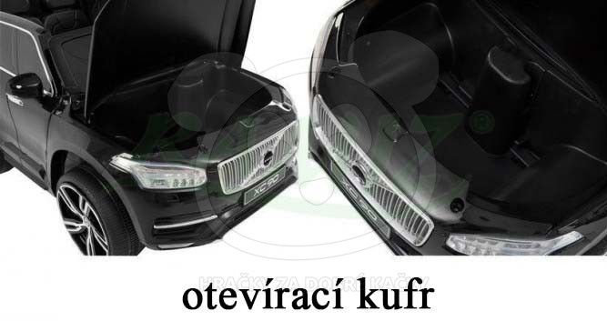 Elektrické autíčko Volvo XC90 2,4 GHz DO klíč dvoumístné, LAK - šedé - obrázek 12
