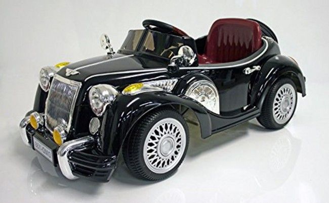 Elektrické autíčko Retro Bentley - lak, 2.4GHz - červené - obrázek 3