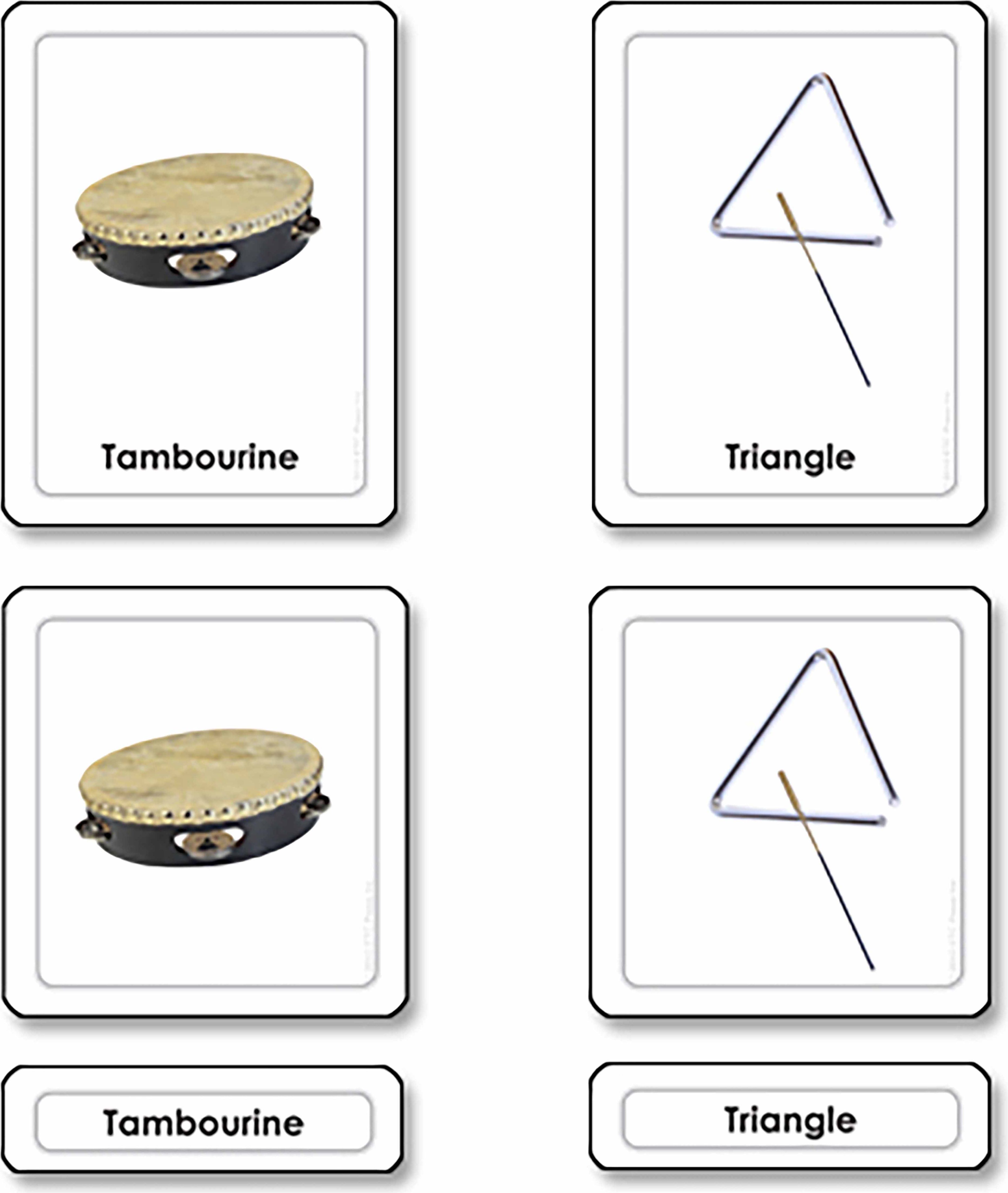 Nienhuis Montessori Musical Instruments 3 Part Cards - obrázek 1