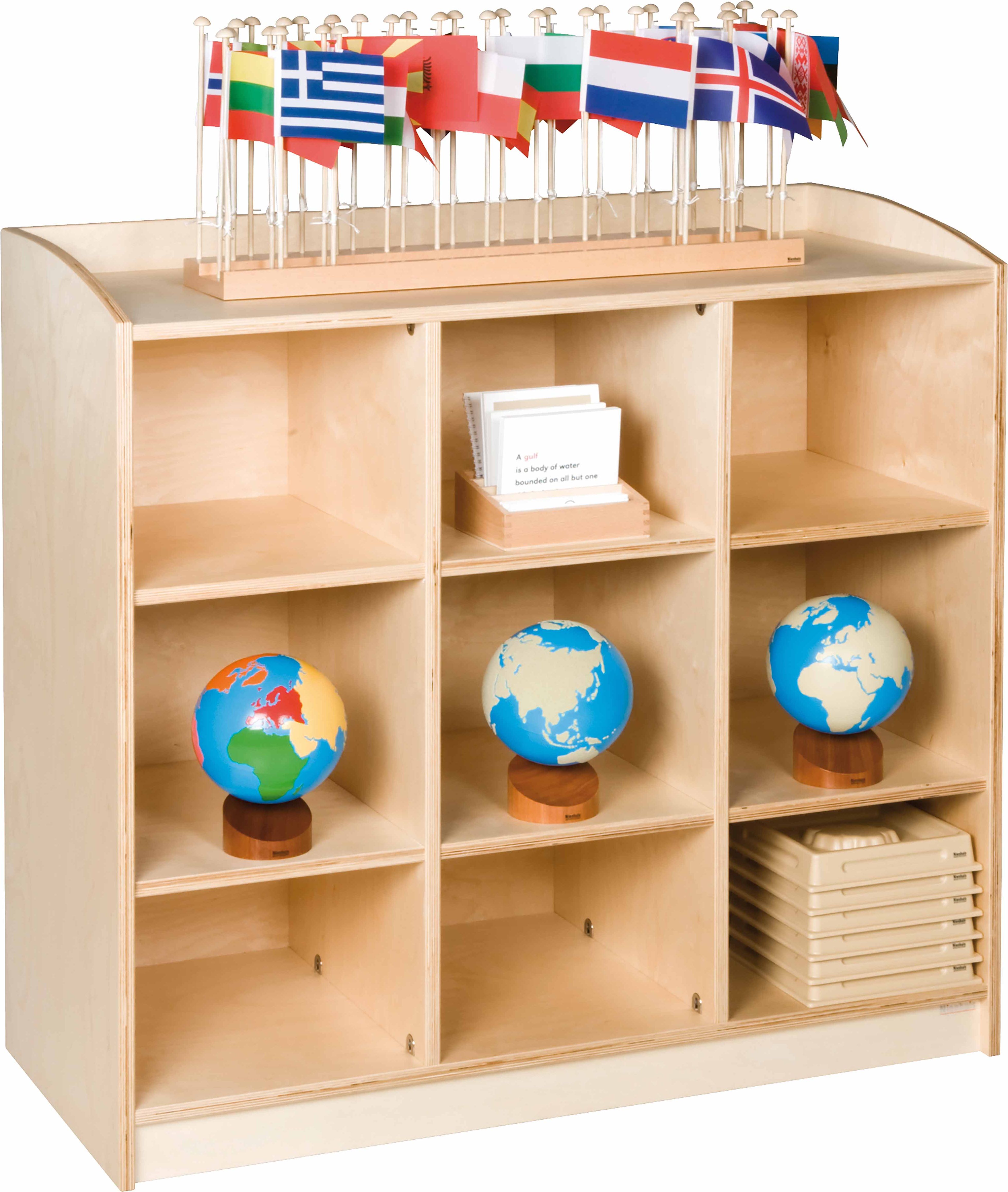 Nienhuis Montessori Material Cabinet: 9 Compartments (101 cm) - obrázek 2
