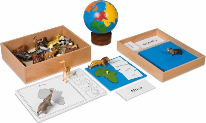 Nienhuis Montessori The Animal Continent Box - obrázek 1