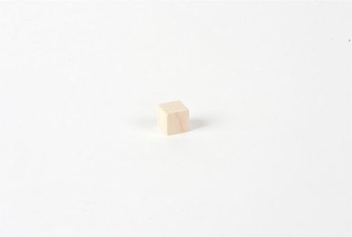 Nienhuis Montessori Unpainted Cube: 1 x 1 x 1 cm - obrázek 1