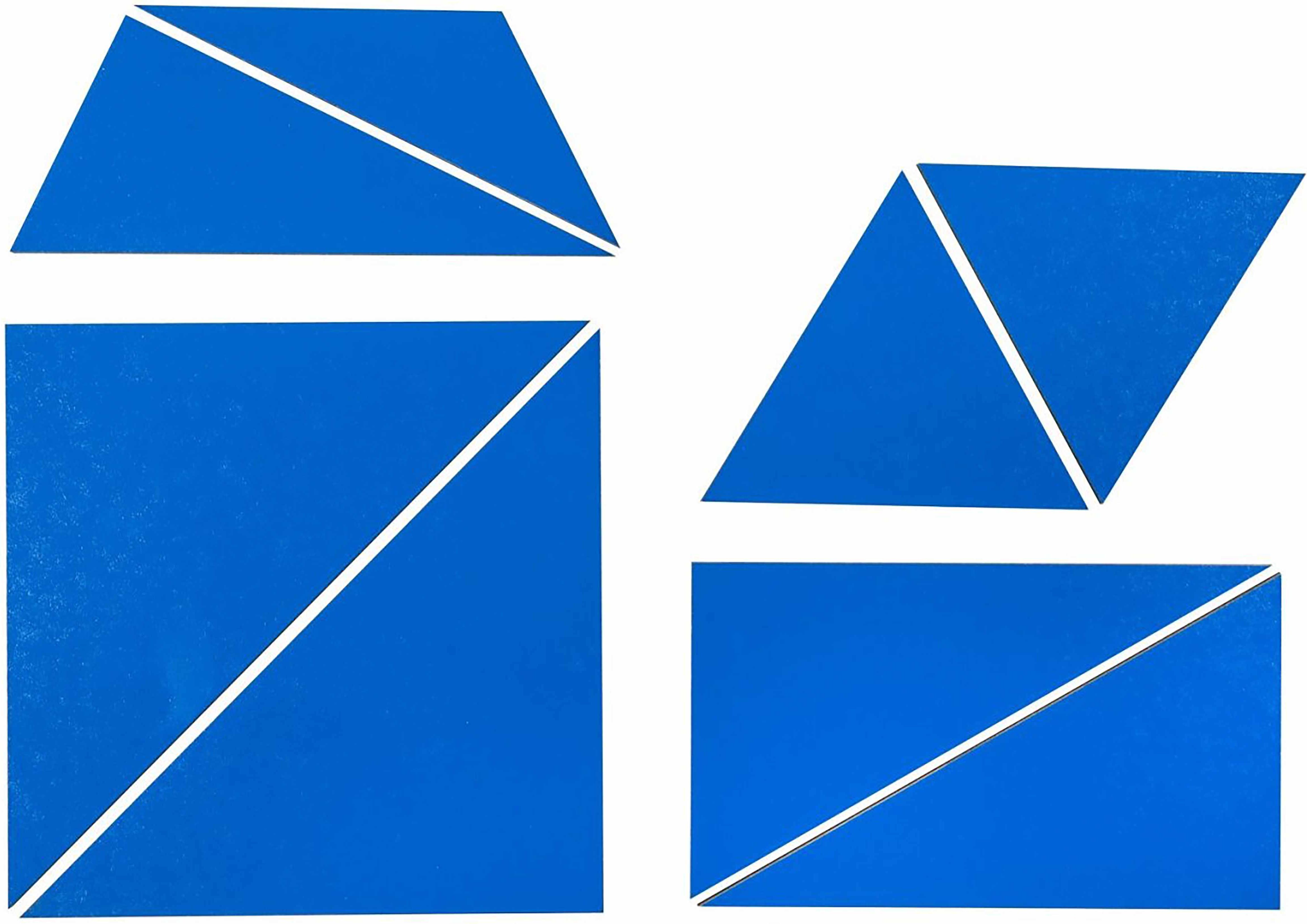 Nienhuis Montessori Set Of Blue Constructive Triangles - obrázek 1