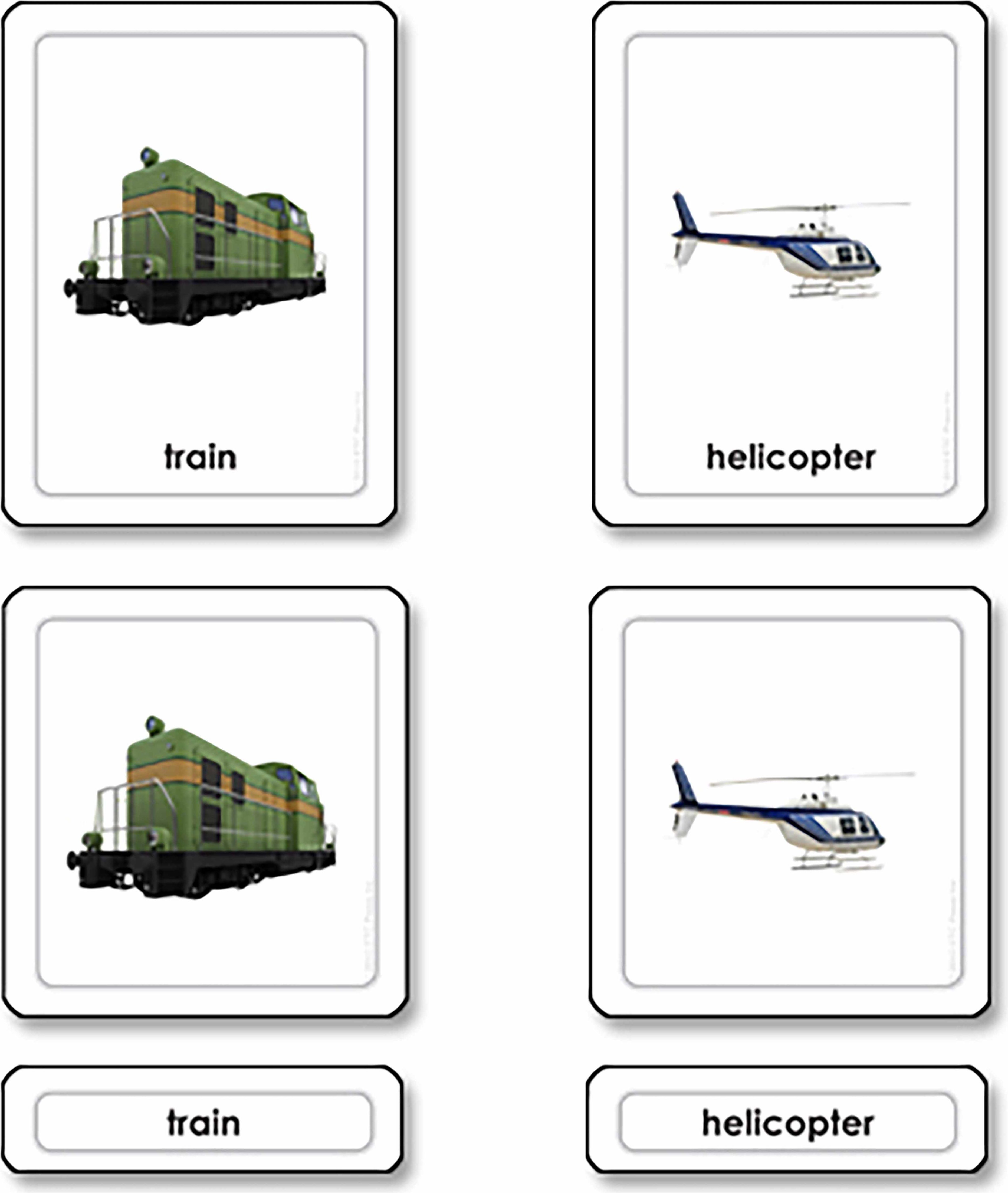 Nienhuis Montessori Transportation 3 Part Cards - obrázek 1