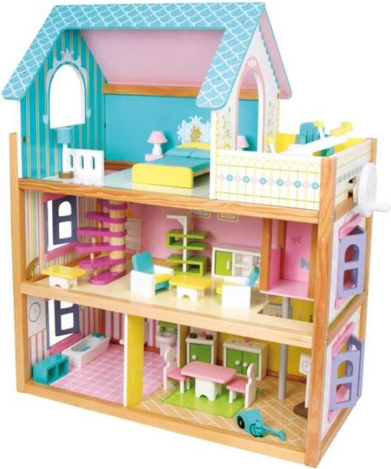 Legler Small Foot Dřevěný domeček pro panenky Rescodeence - obrázek 1