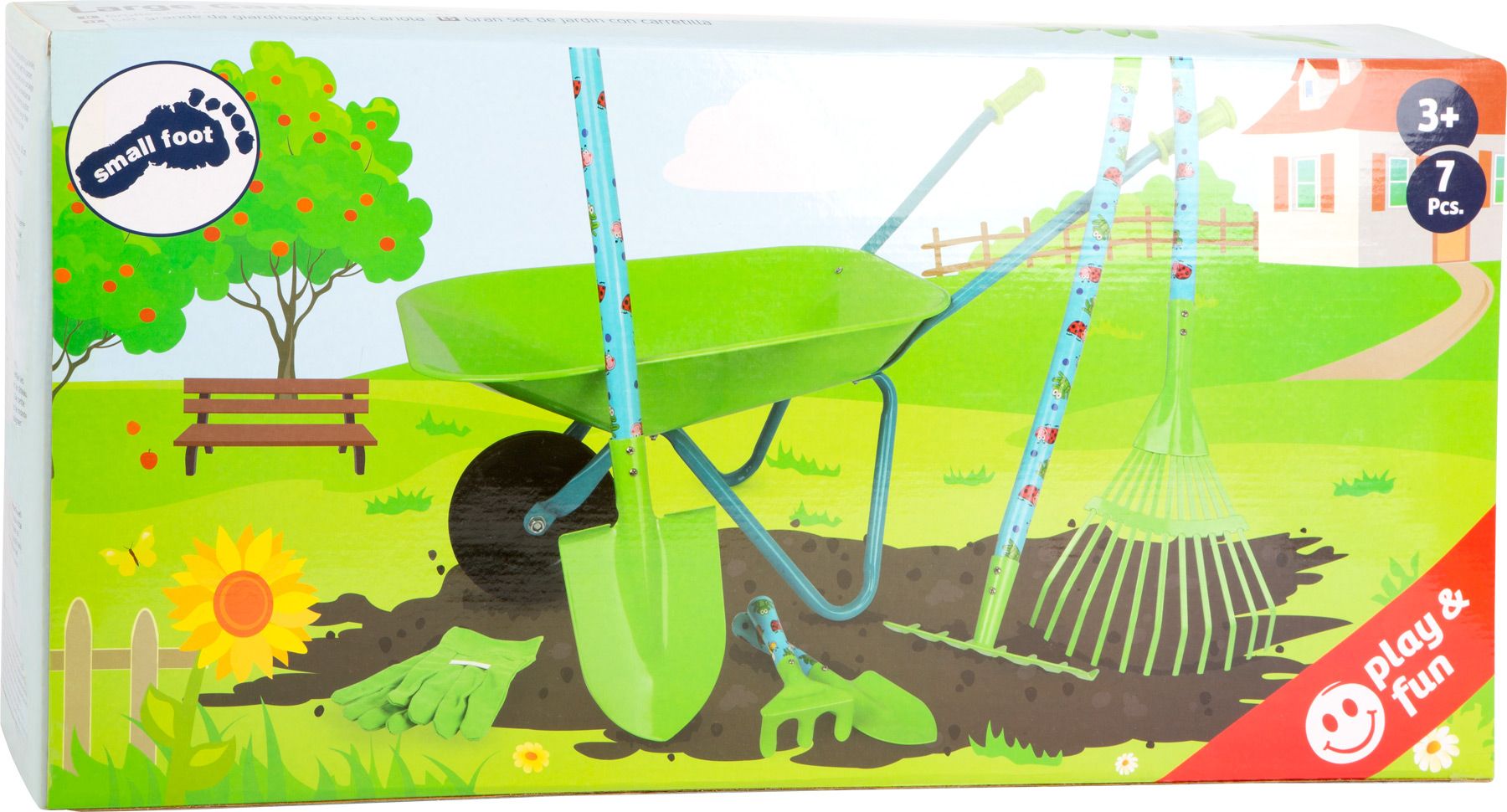 Legler Small Foot Velký zahradní set s kolečky - obrázek 4
