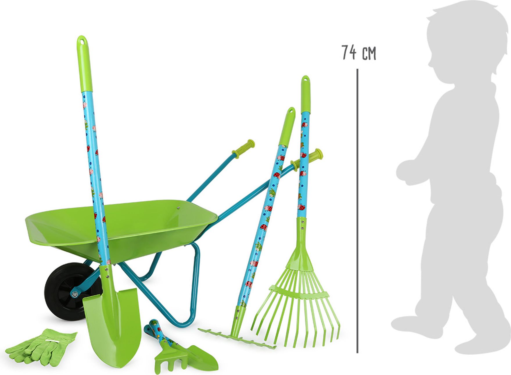 Legler Small Foot Velký zahradní set s kolečky - obrázek 6