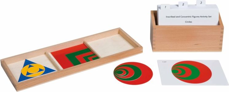 Nienhuis Montessori Inscribed And Concentric Figures Activity Set - obrázek 1