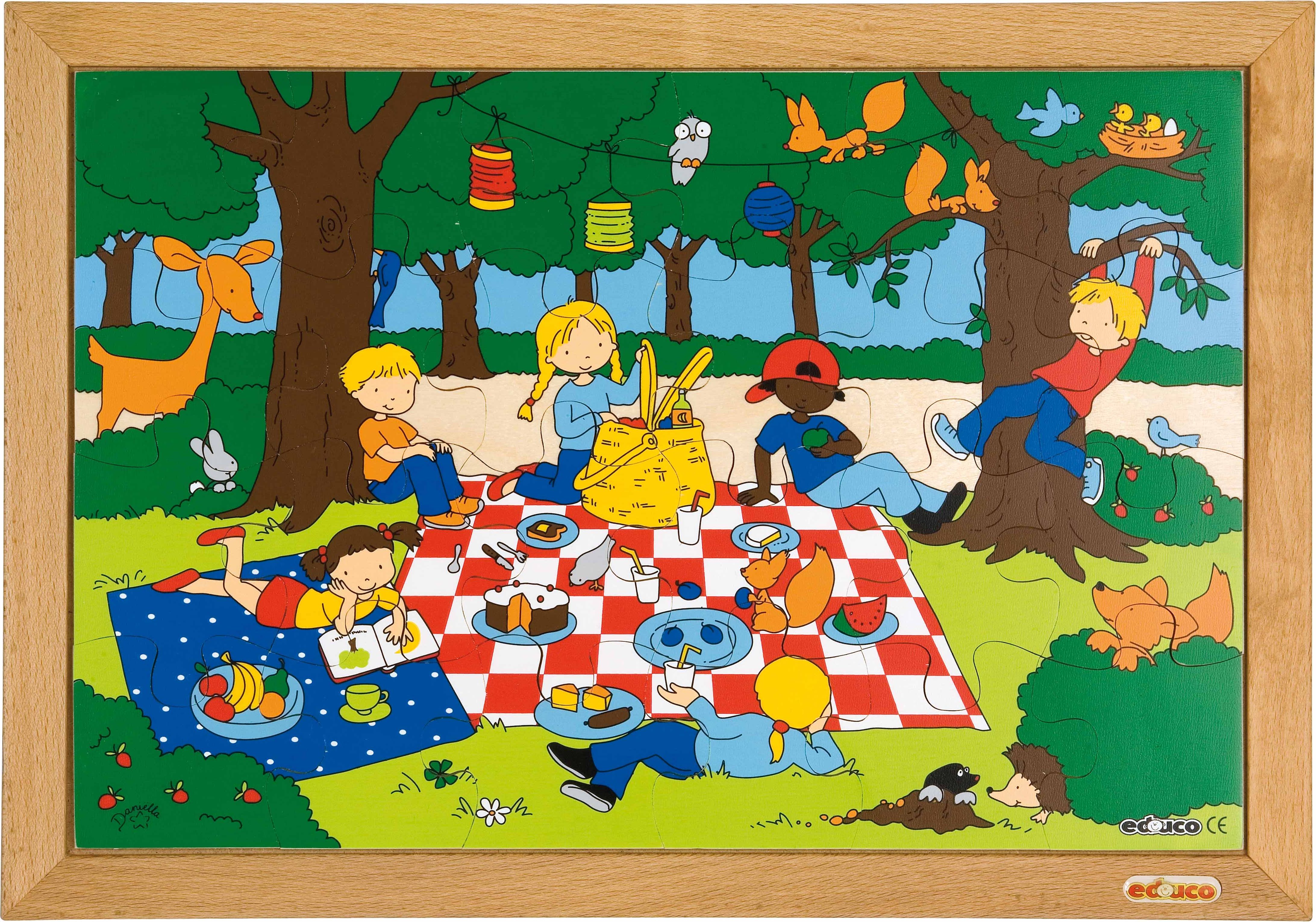 Educo E522573 Children's activities puzzle - playground - obrázek 1