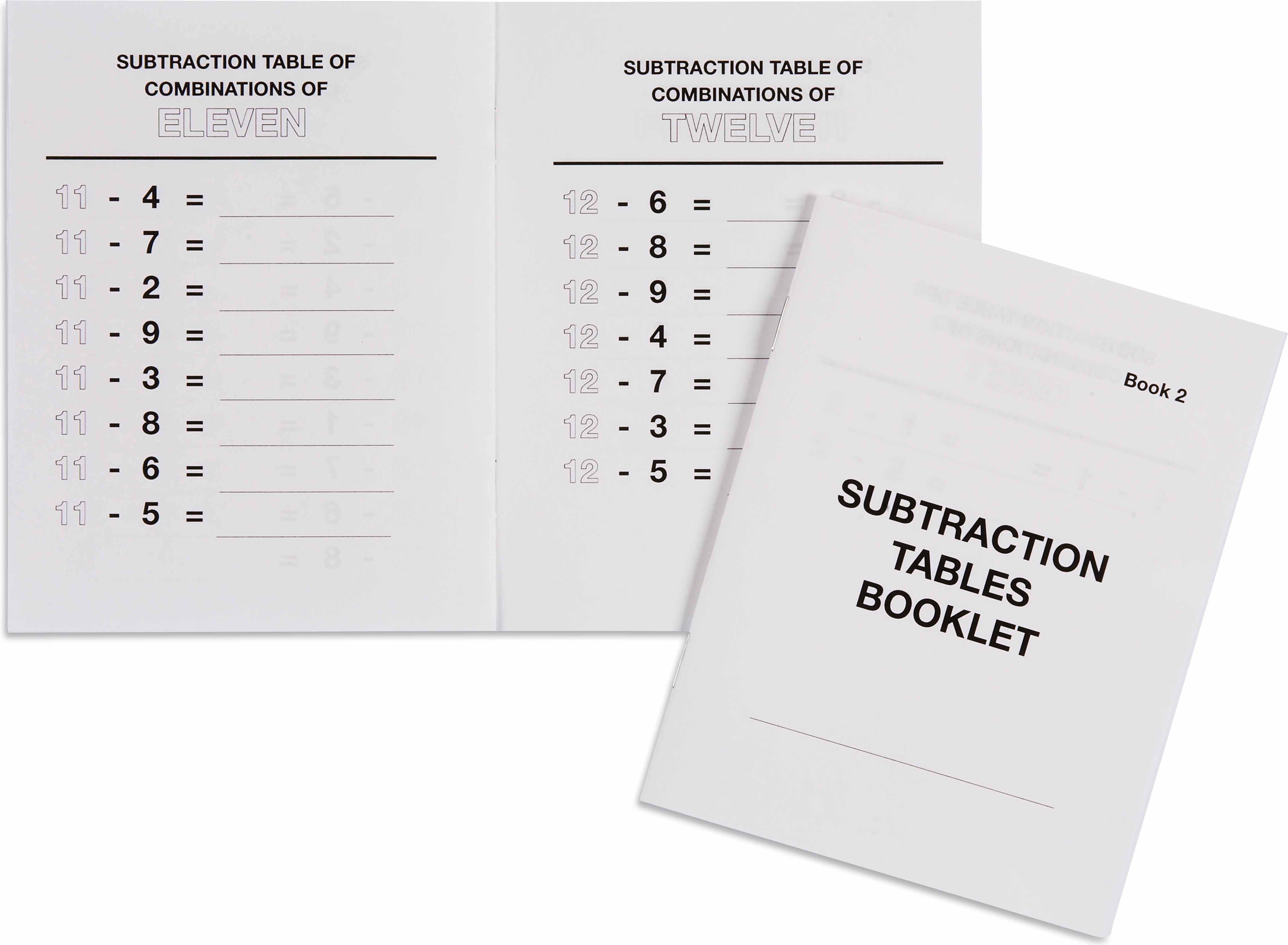 Nienhuis Montessori Subtraction Tables Booklet: 2 - obrázek 1