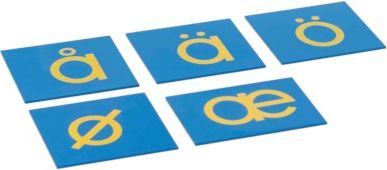 Nienhuis Montessori Sandpaper Letters: Nordic Print - Supplement Set - obrázek 1