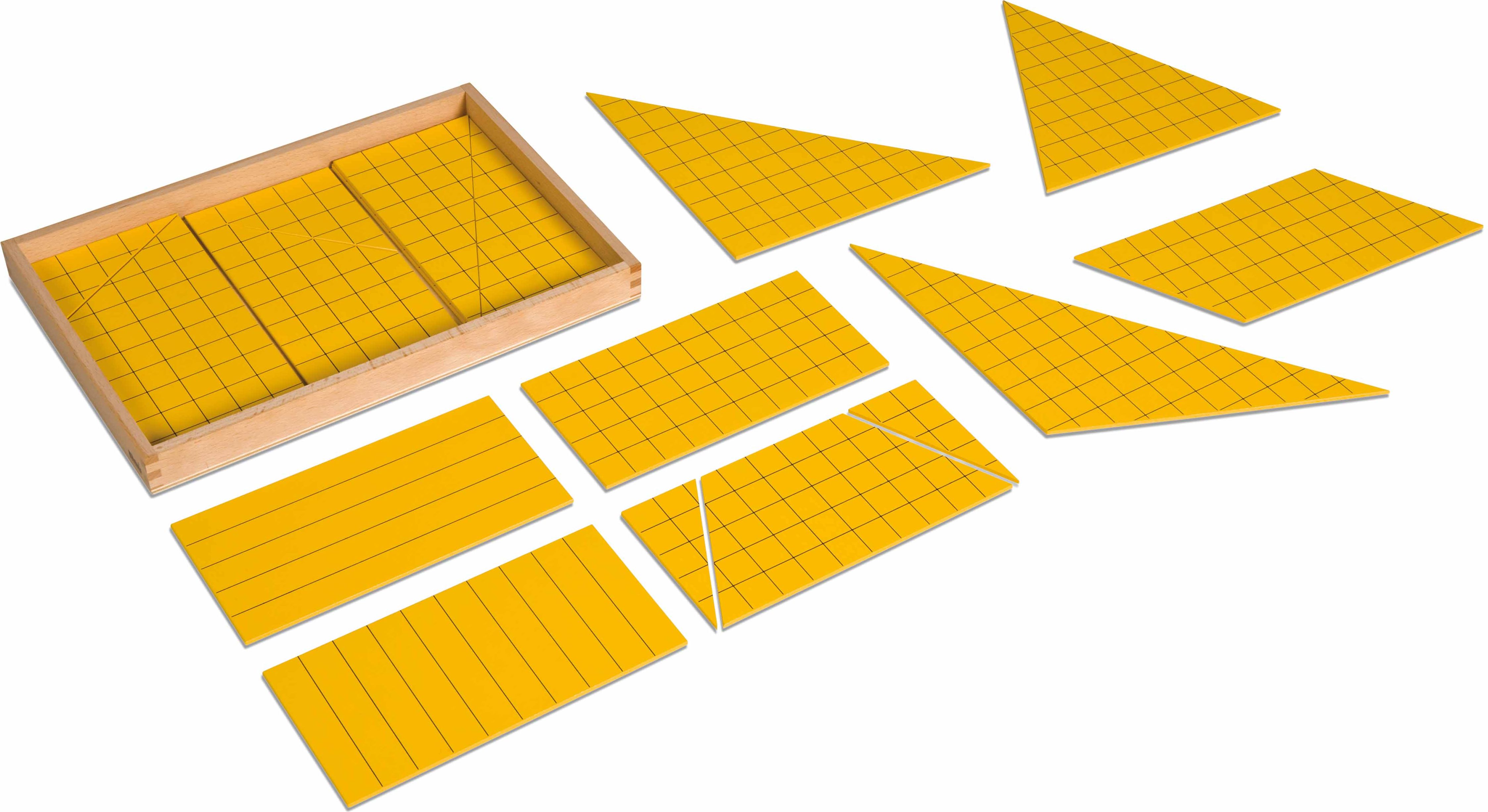 Nienhuis Montessori Yellow Triangles For Area - obrázek 1