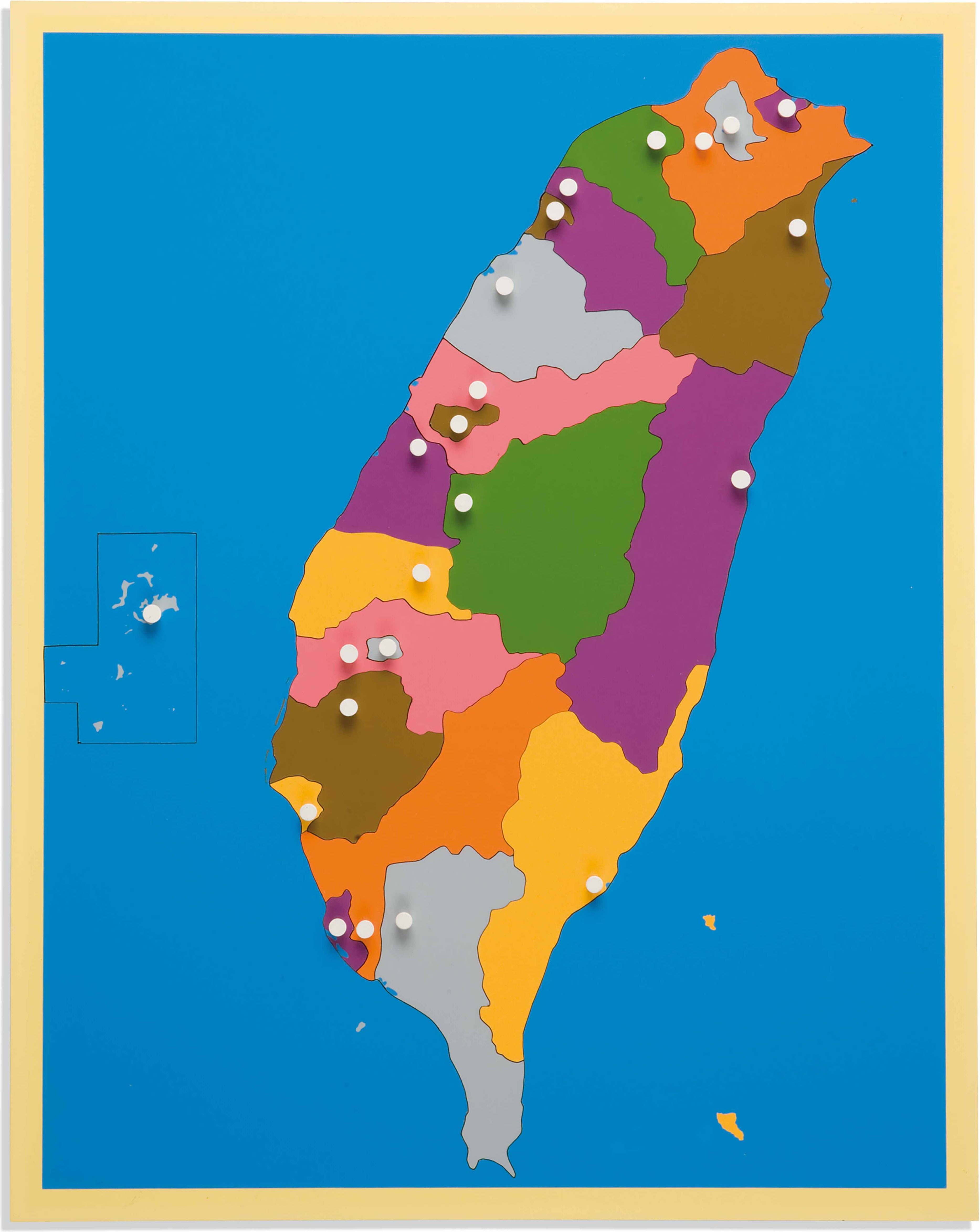 Nienhuis Montessori Puzzle Map: Taiwan - obrázek 1