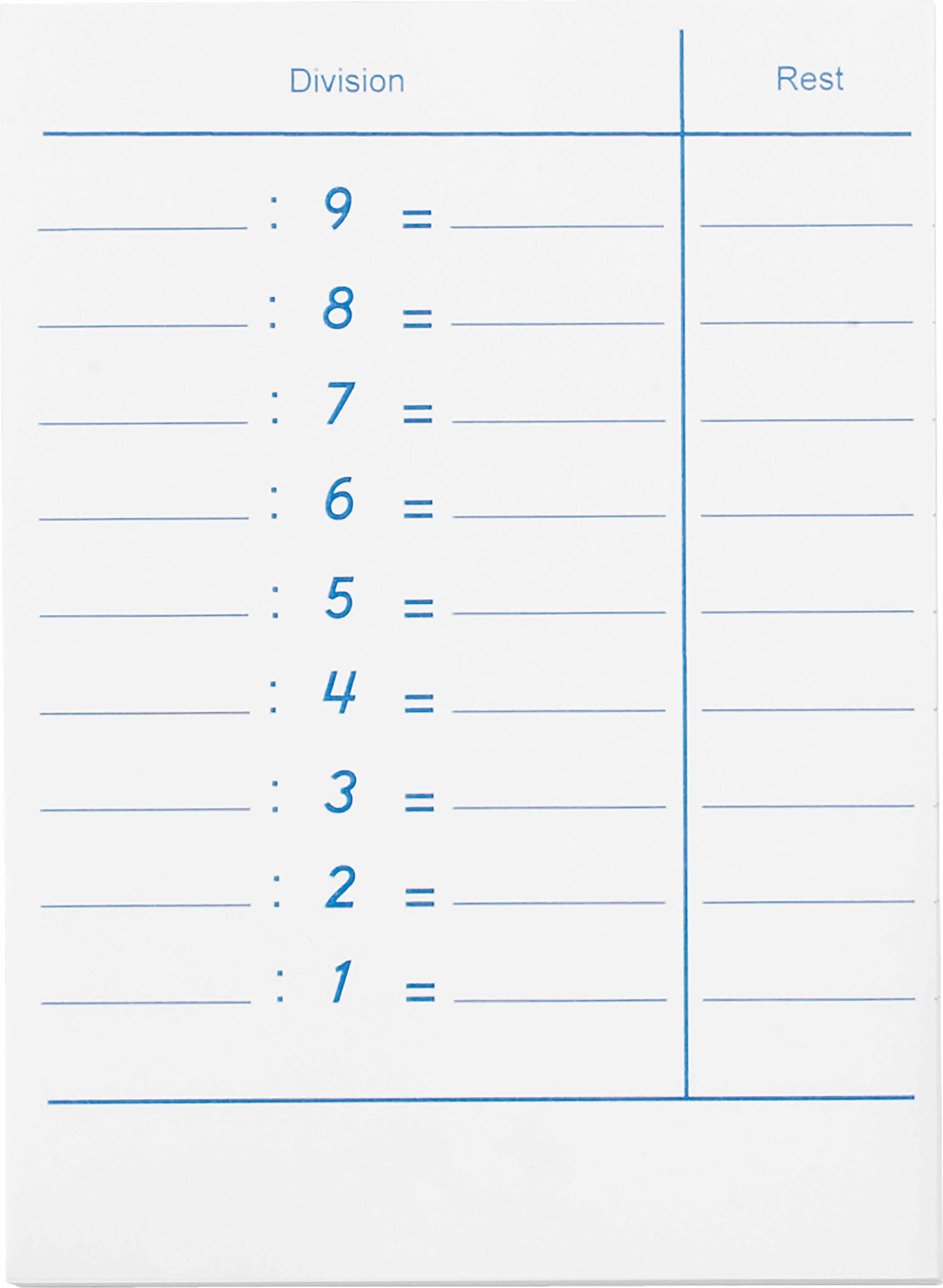 Nienhuis Montessori 15802 Division Tables (German version) - obrázek 1