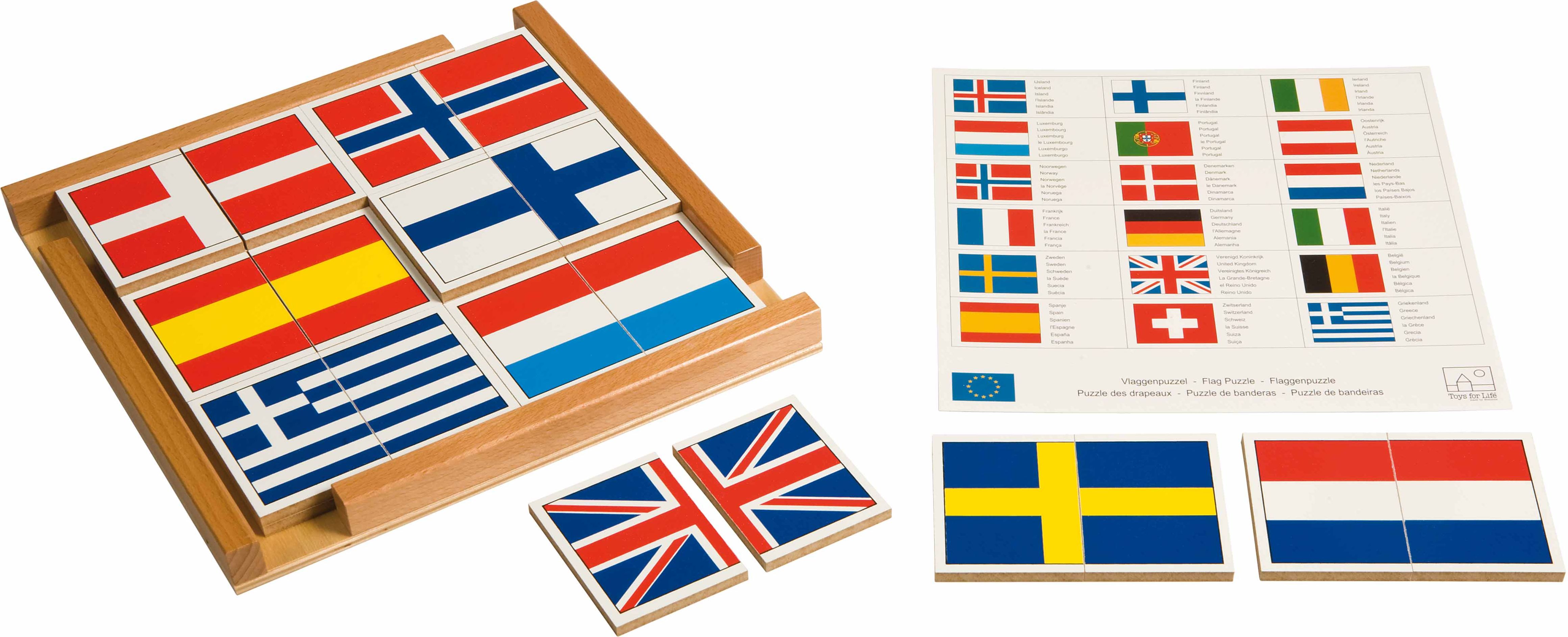 Nienhuis Montessori Flag Puzzle Of Europe - obrázek 1