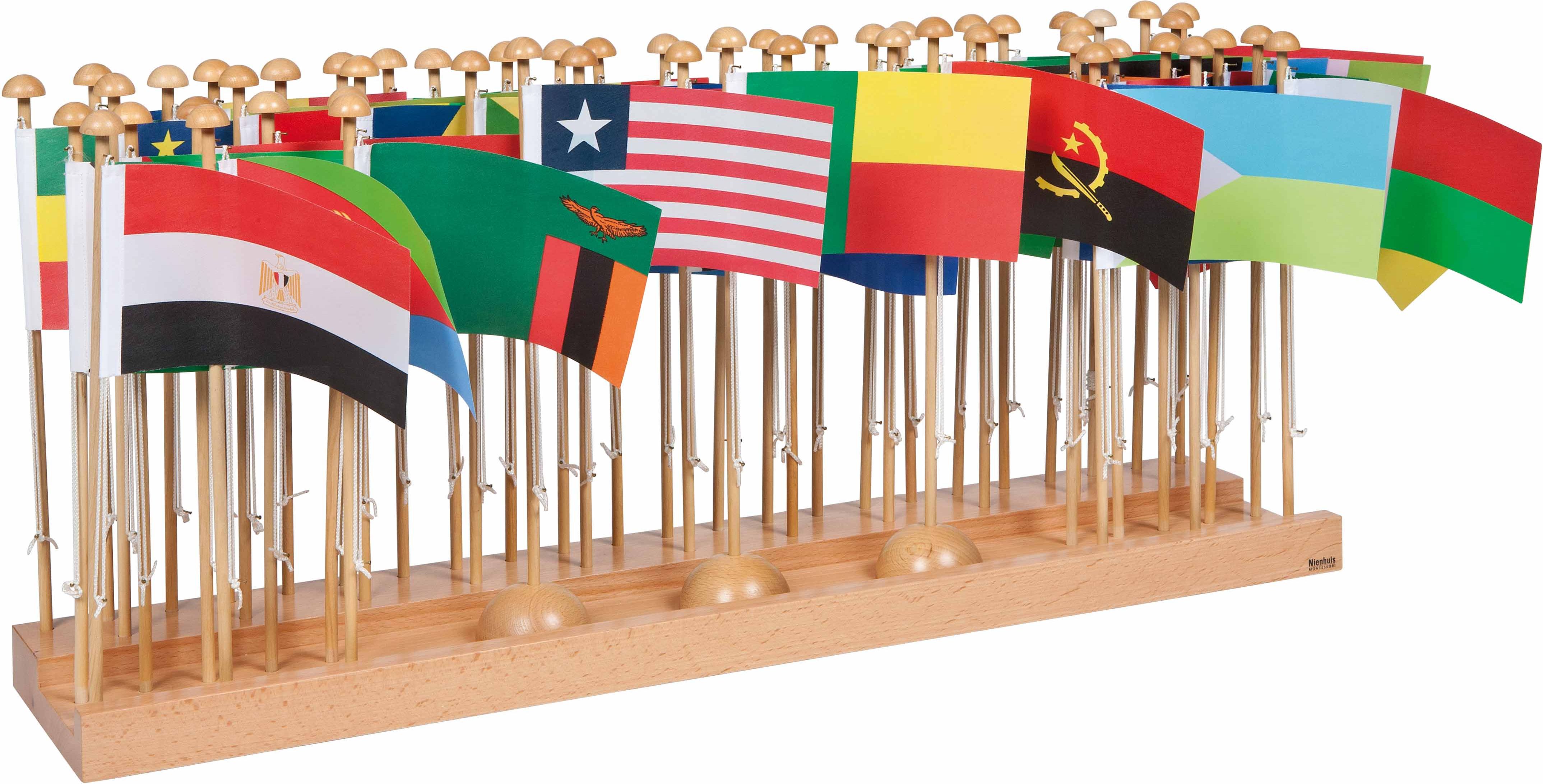 Nienhuis Montessori Flag Stand Of Africa - obrázek 1