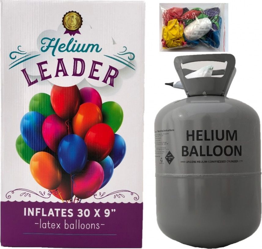Helium do balónků s 30 balónky - obrázek 1