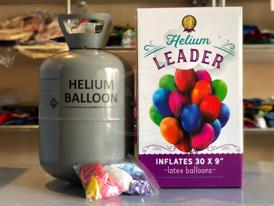 Helium do balónků s 30 balónky - obrázek 4