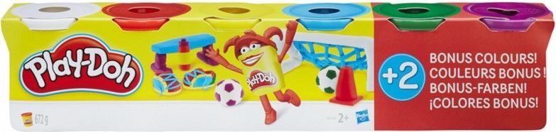 Play Doh Balení 6 tub - základní barvy - obrázek 1