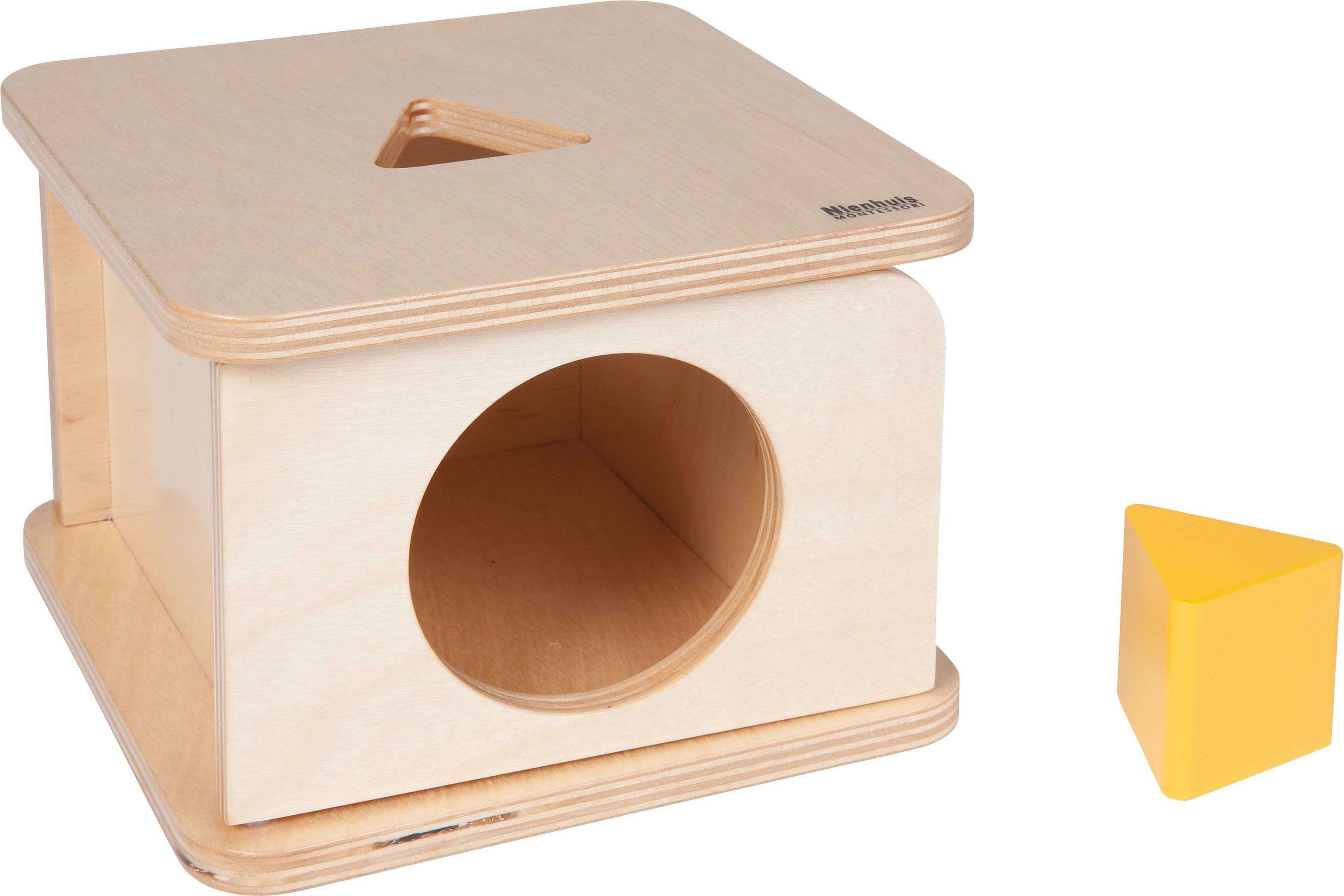 Nienhuis Montessori Imbucare Box With Triangular Prism - obrázek 1