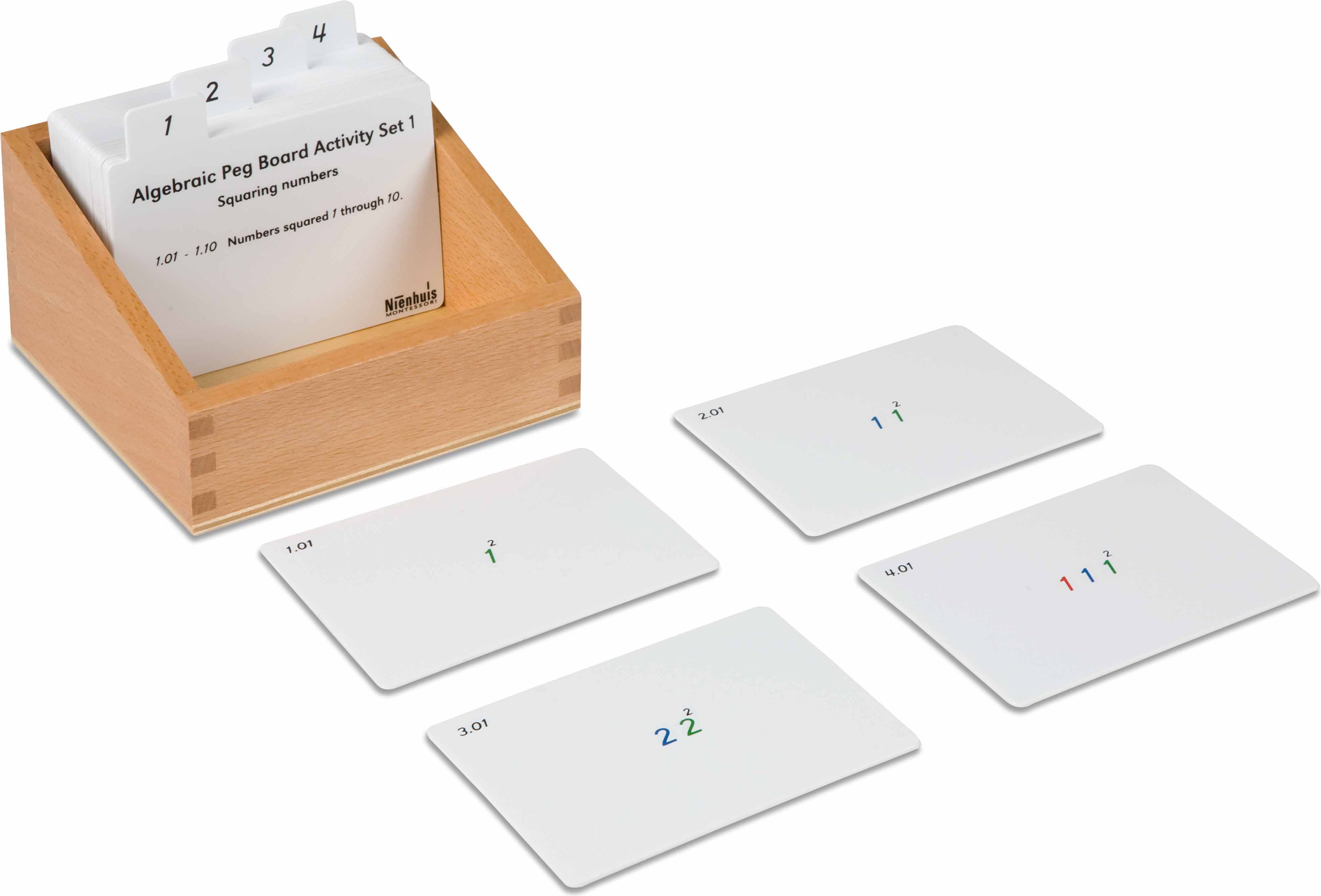 Nienhuis Montessori Algebraic Peg Board Activity Set: 1 - obrázek 1