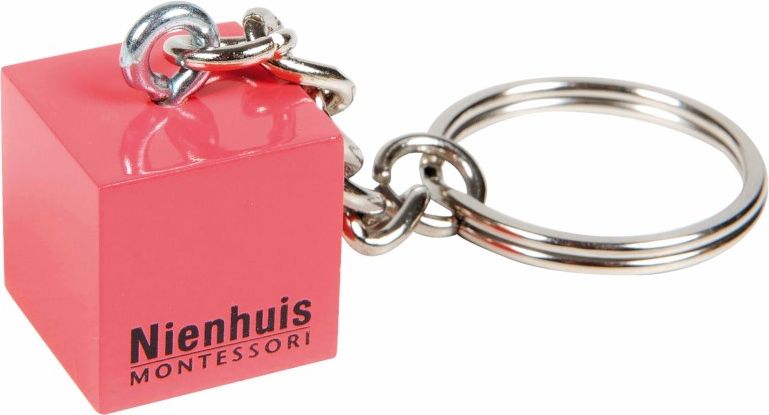 Key Ring Nienhuis Montessori: Pink Tower Cube - obrázek 1