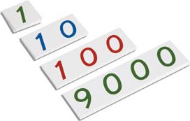 Malé plastové karty s čísly od 1 do 9000 - obrázek 1