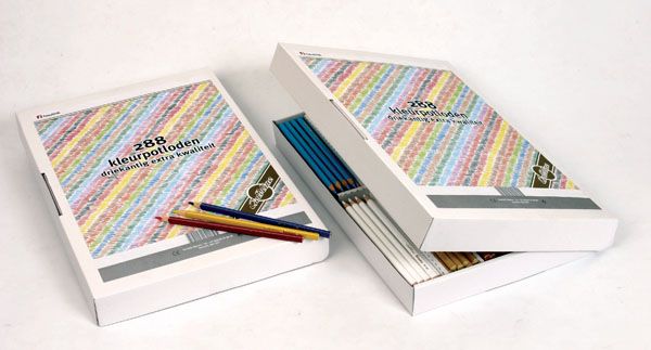 Pastelky trojhranné Goldline 3,7 mm, box 288 kusů (24 ks od 12 barev)