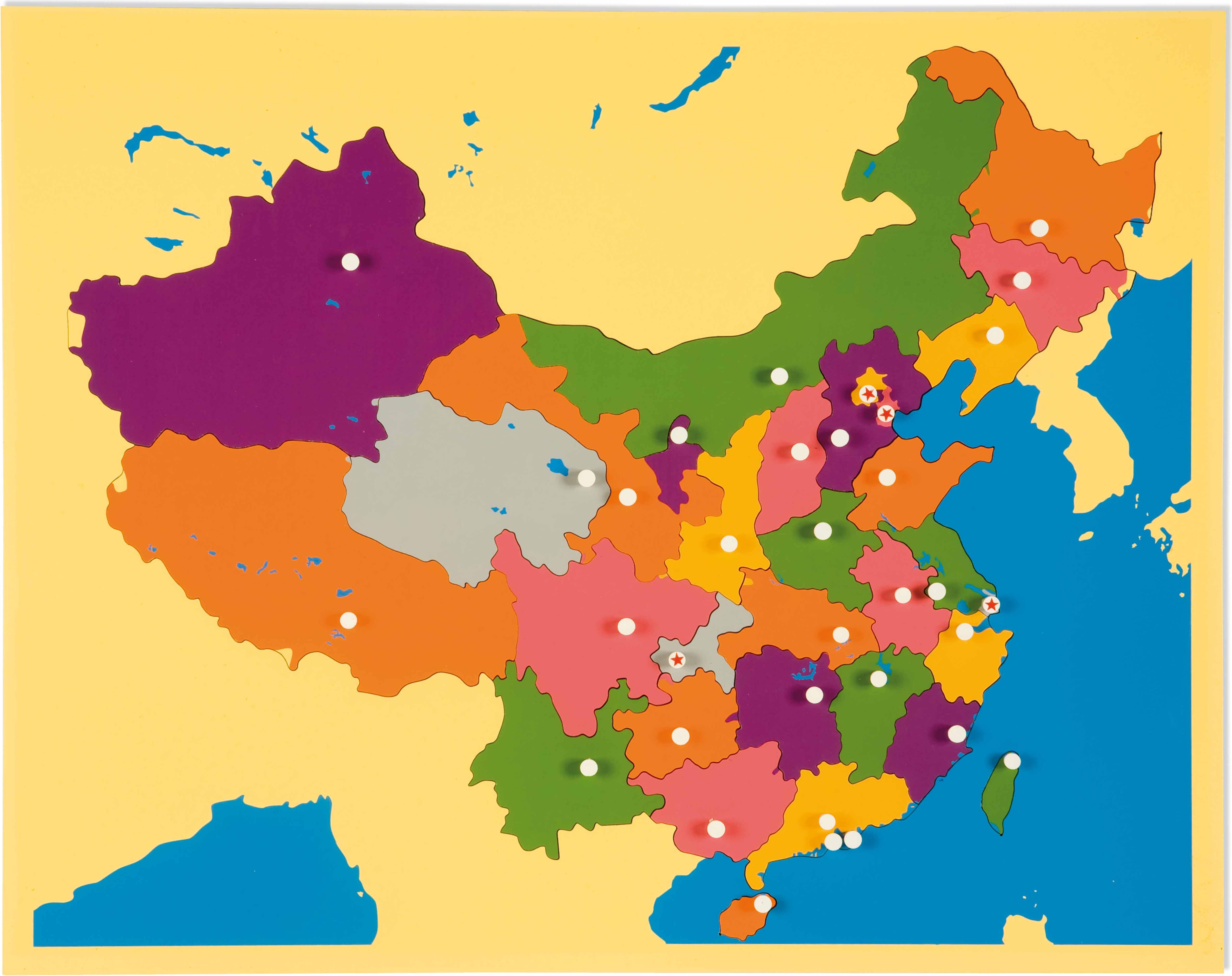 Nienhuis Montessori Puzzle Map: China - obrázek 1