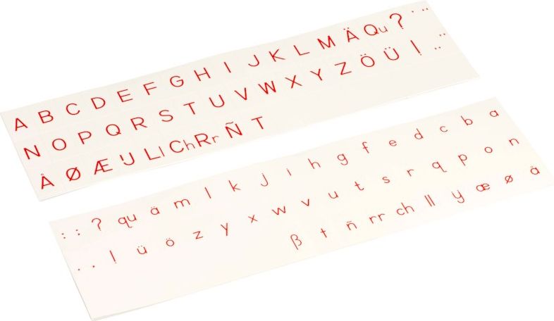 Nienhuis Montessori Printed Alphabet: International Print - Red - obrázek 1
