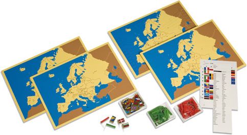 4 mapy Evropy - obrázek 1
