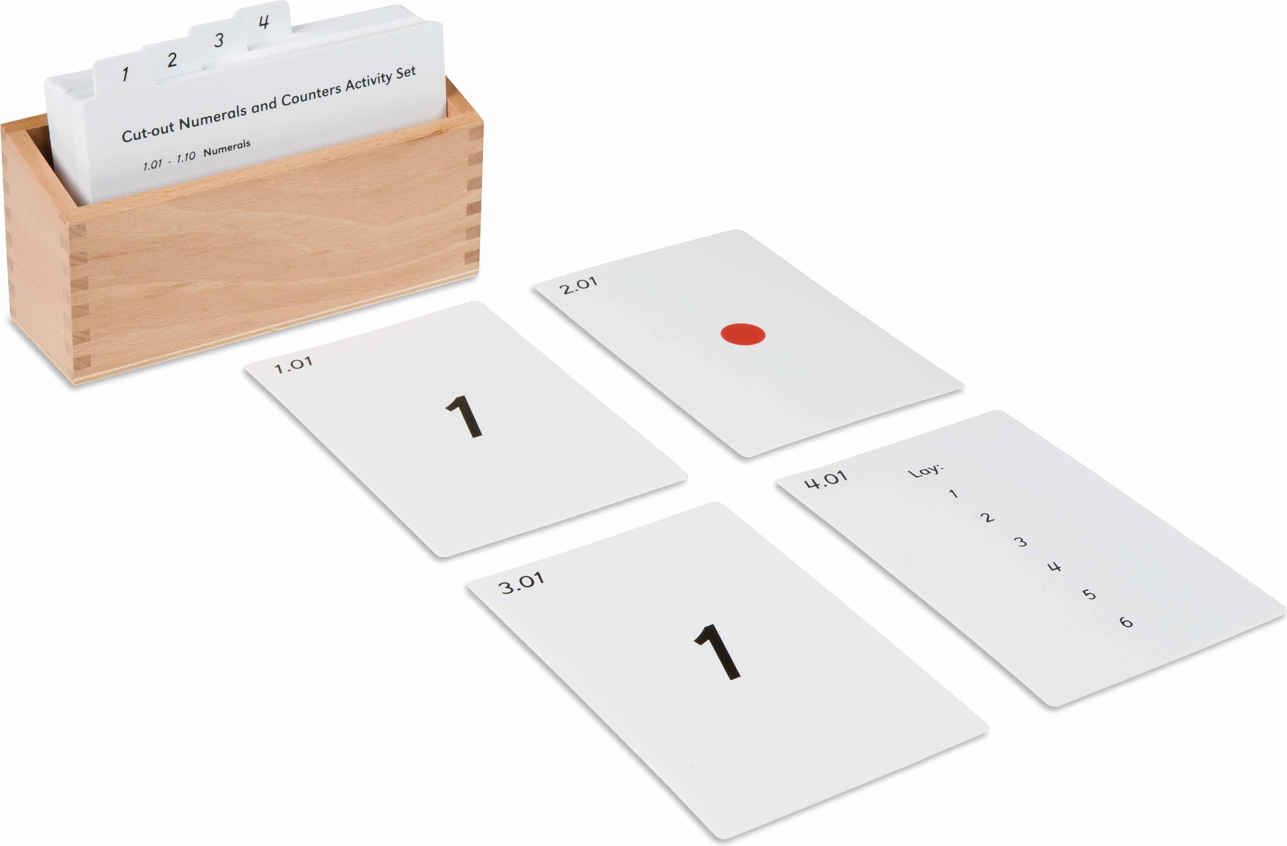 Nienhuis Montessori Cut-Out Numerals And Counters Activity Set - obrázek 1