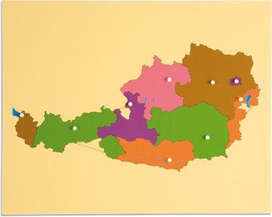 Puzzle – mapa Rakouska - obrázek 1