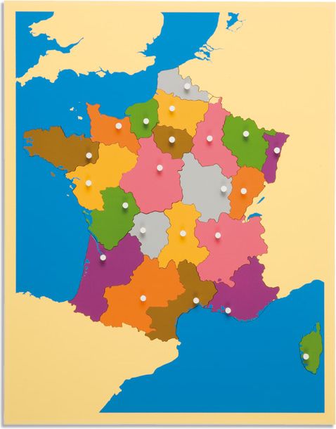 Puzzle – mapa Francie - obrázek 1