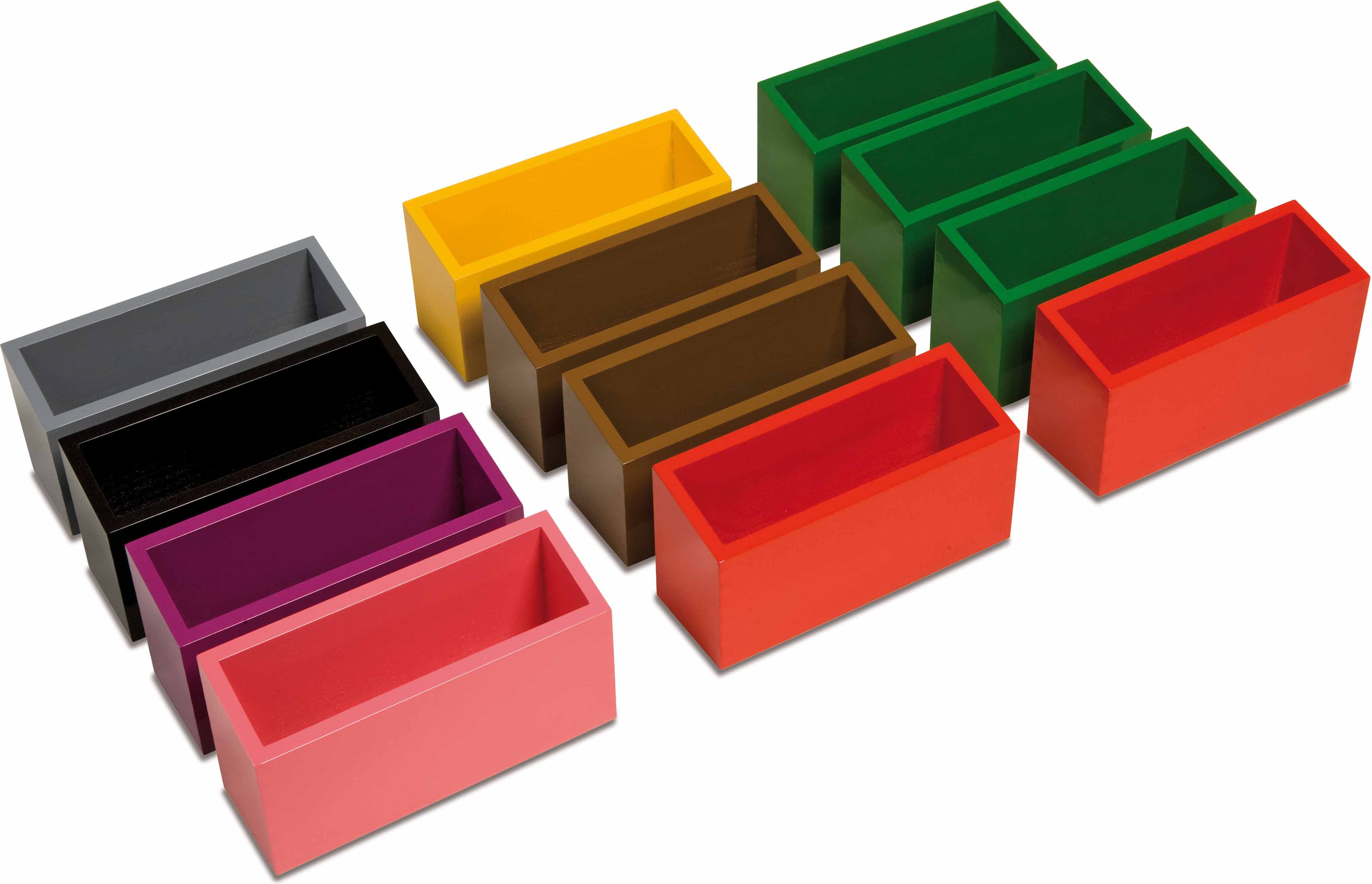Nienhuis Montessori 0105A2 Set of 12 Grammar Command Boxes (German version) - obrázek 1
