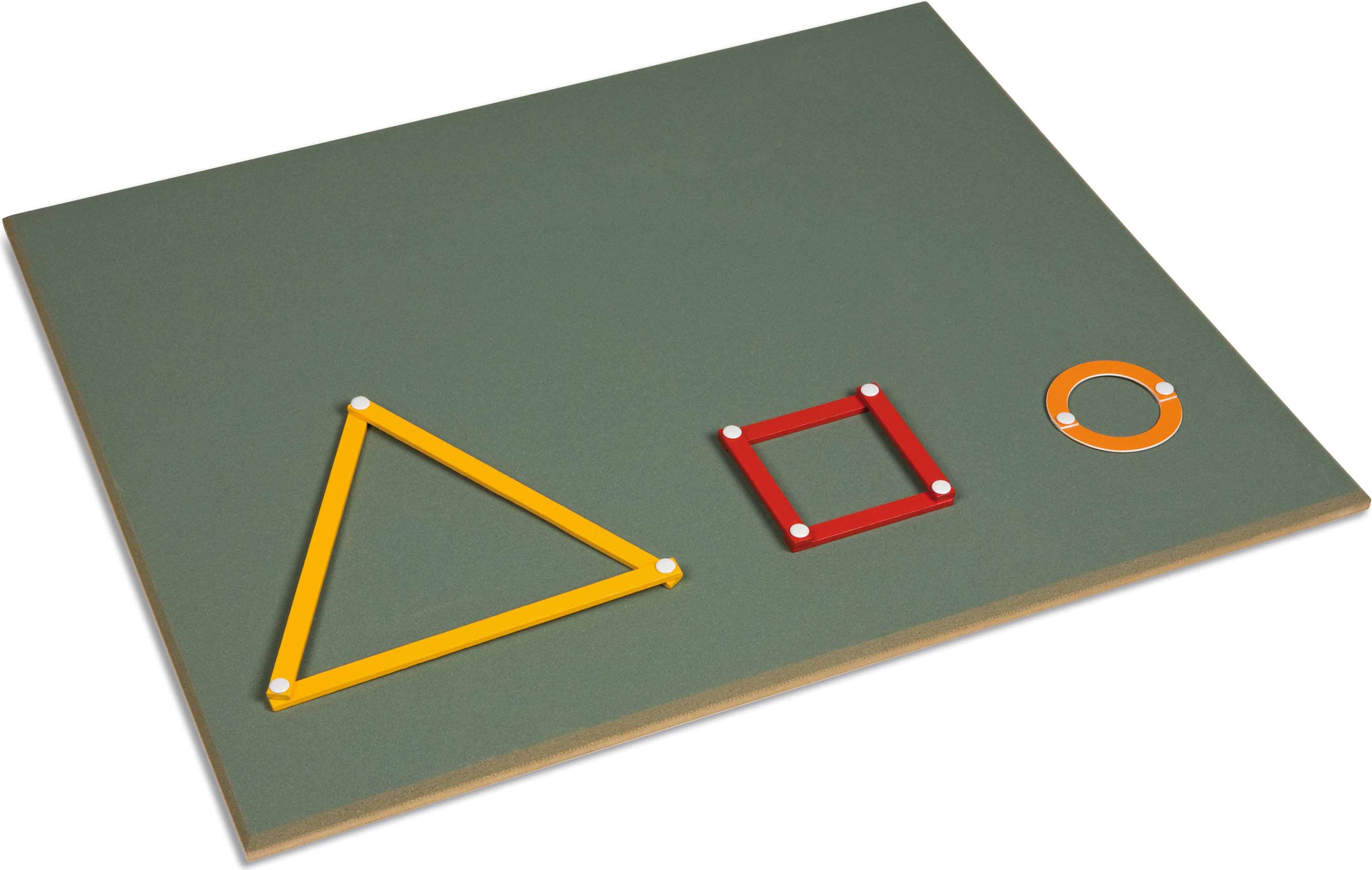 Nienhuis Montessori Large Working Board For The Geometric Stick Material - obrázek 1