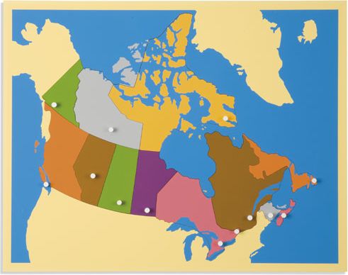 Puzzle – mapa Kanady - obrázek 1