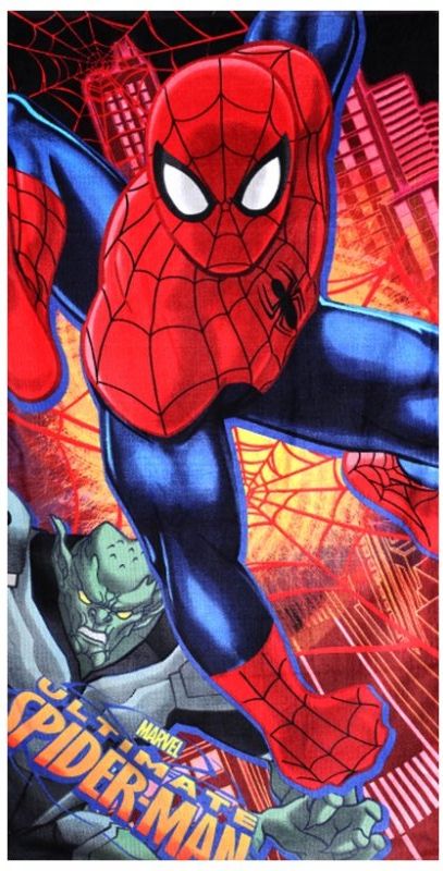 Setino · Bavlněná plážová osuška Spiderman - MARVEL - 100% bavlna - 70 x 140 cm - obrázek 1